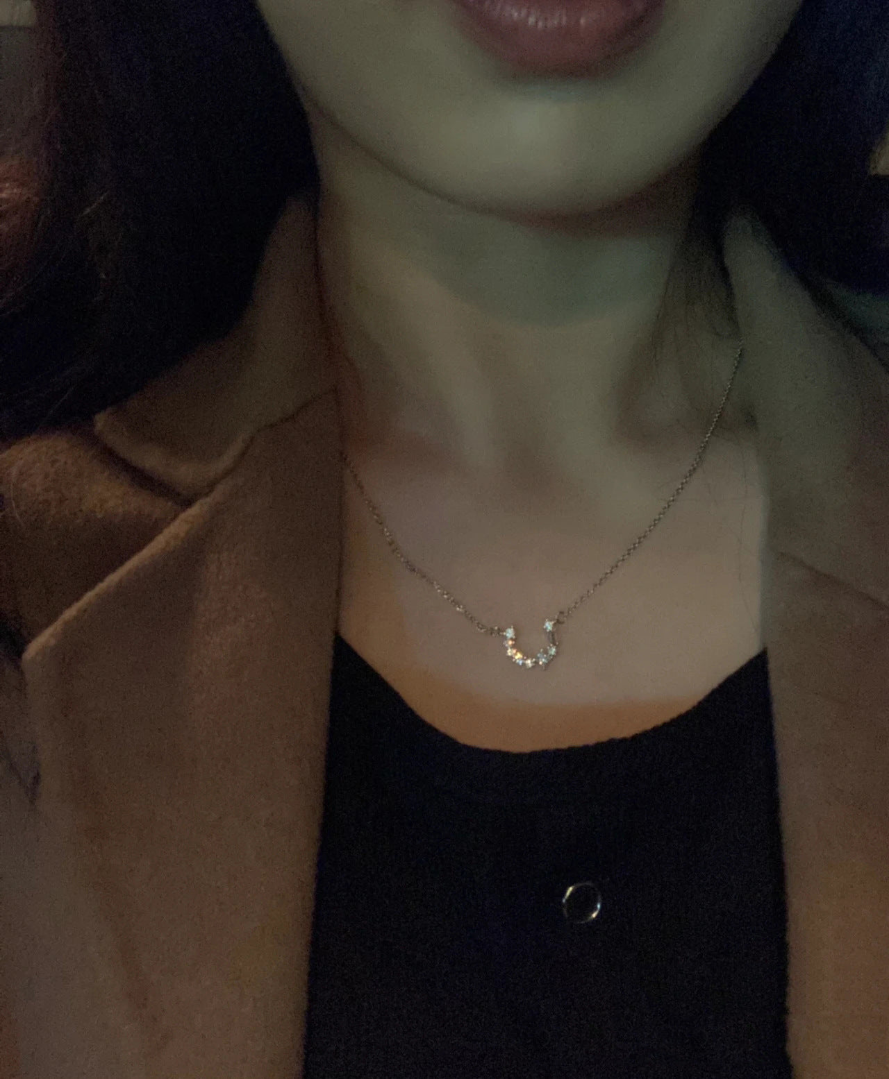 U-shaped Horseshoe Buckle Necklace for Women
