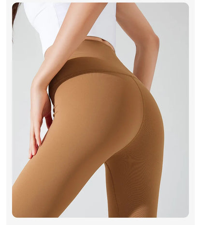 Women's Fleece Lined Shark Yoga Pants Tummy Control Thermal Leggings Winter Warm Sport Tights