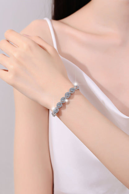 European and American S925 Sterling Silver Jewelry Fashion High-end Starry Sky Bracelet Cross-border Source Moissanite Bracelet