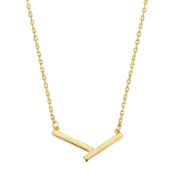 Geometric Irregular V Necklace for Women Summer
