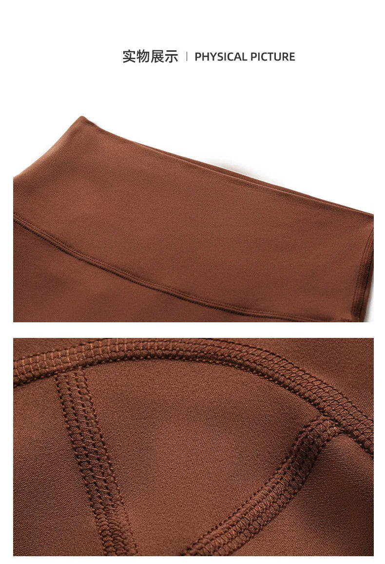 Women's  Fall Winter Thermal Fleece Lined Yoga Pants High Waisted Tummy Control Seamless Booty Scrunch Leggings