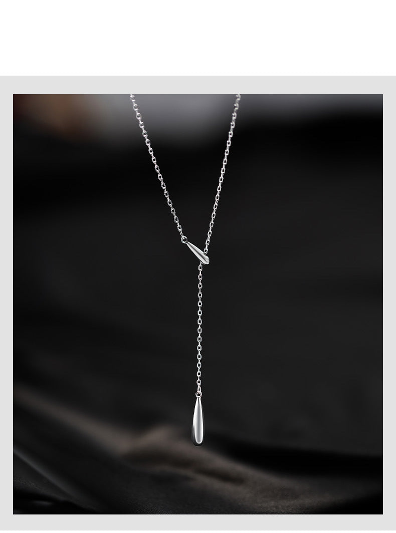 Tassel Water Drop Necklace for Women, High-End Design