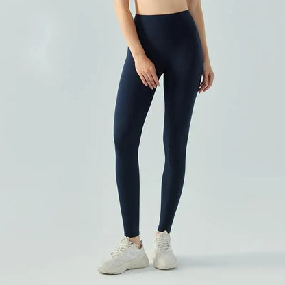 Women's  Fall Winter Thermal Fleece Lined Yoga Pants High Waisted Tummy Control Seamless Booty Scrunch Leggings