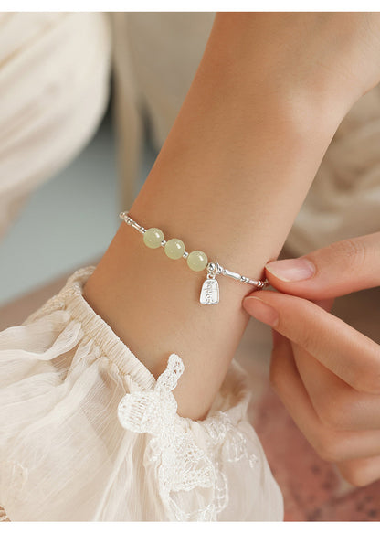 Hetian Jade Bamboo Knot Bracelet for Women Jewelry Wholesale
