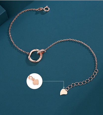 Mobius Double Loop Bracelet for Women