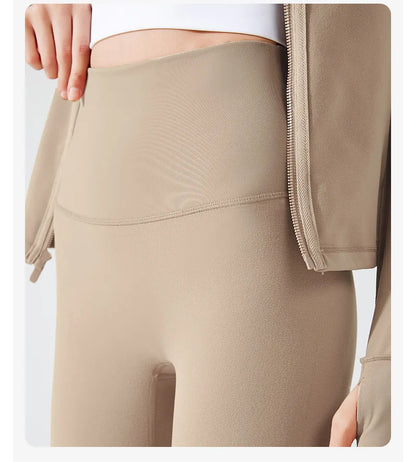 Women's Fleece Lined Shark Yoga Pants Tummy Control Thermal Leggings Winter Warm Sport Tights