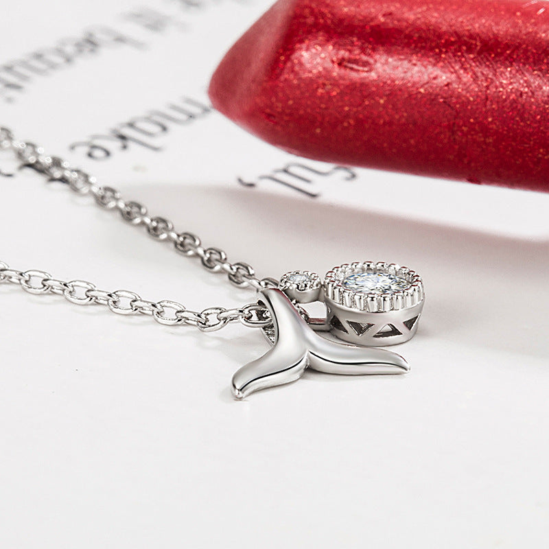 Mermaid Tail Necklace for Women  Fashion Korean Version Ins Trend