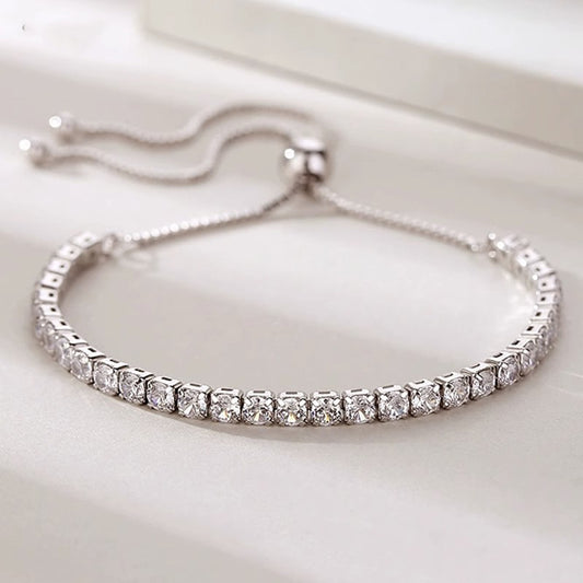 Full Diamond Cubic Zirconia Bracelet for Women