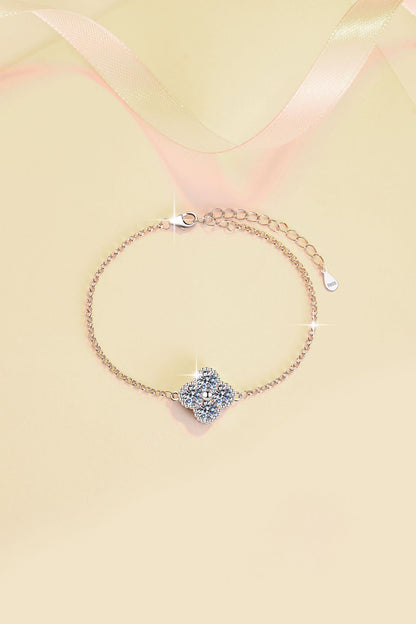 Four-leaf Clover Bracelet Korean Fashion European and American Hot-selling Moissanite Jewelry High-end S925 Silver Jewelry Wholesale Cross-border