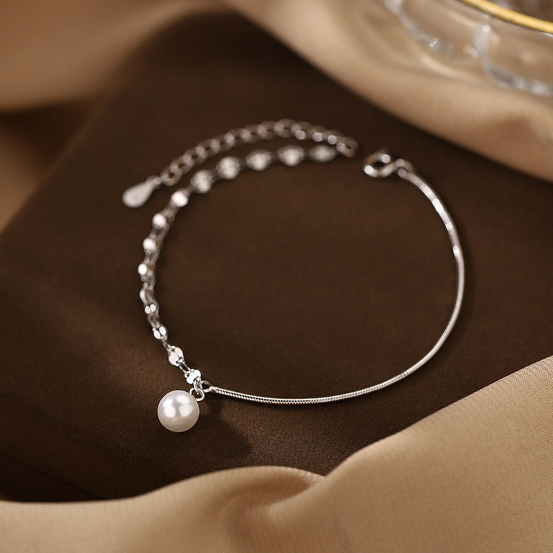 Double Layer Spliced Pearl Bracelet for Women