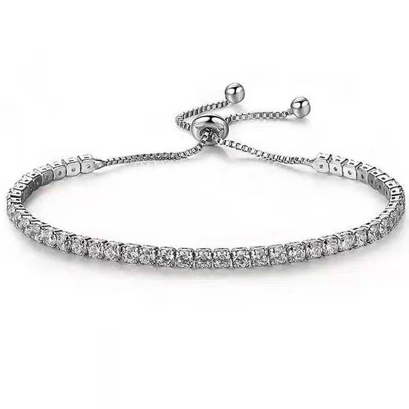 Full Diamond Cubic Zirconia Bracelet for Women