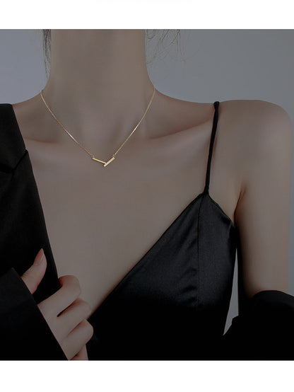 Geometric Irregular V Necklace for Women Summer