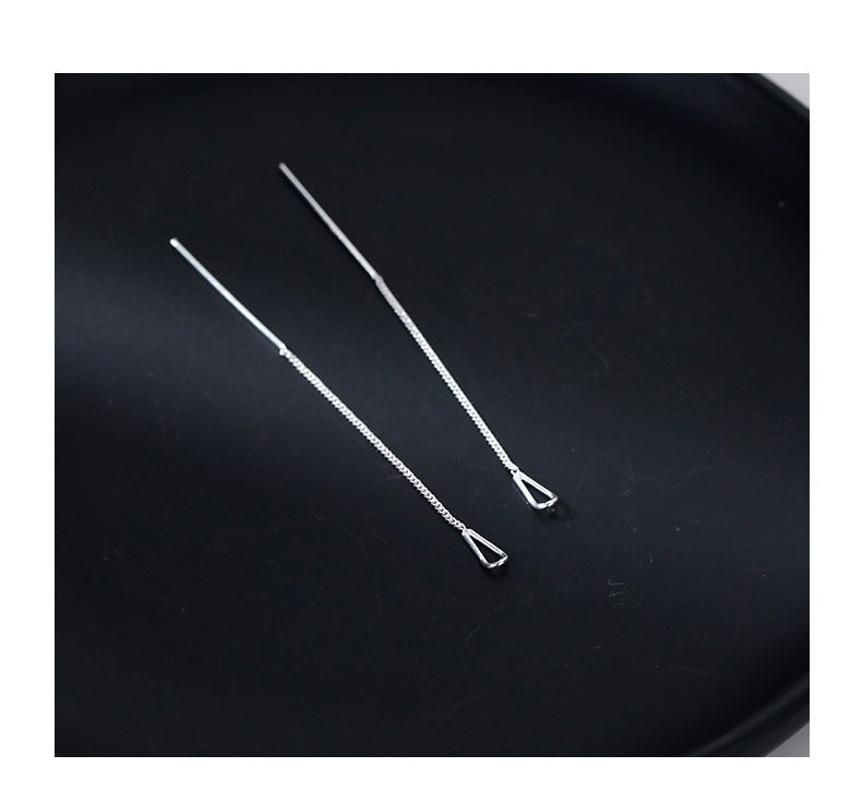 Hollow Water Drop Two-Way Wear Threader Earrings for Women