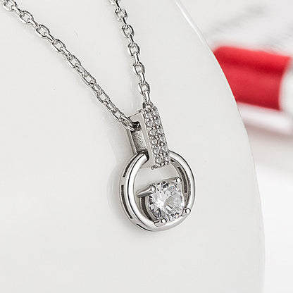 Korean Fashion Diamond-Encrusted Necklace for Women