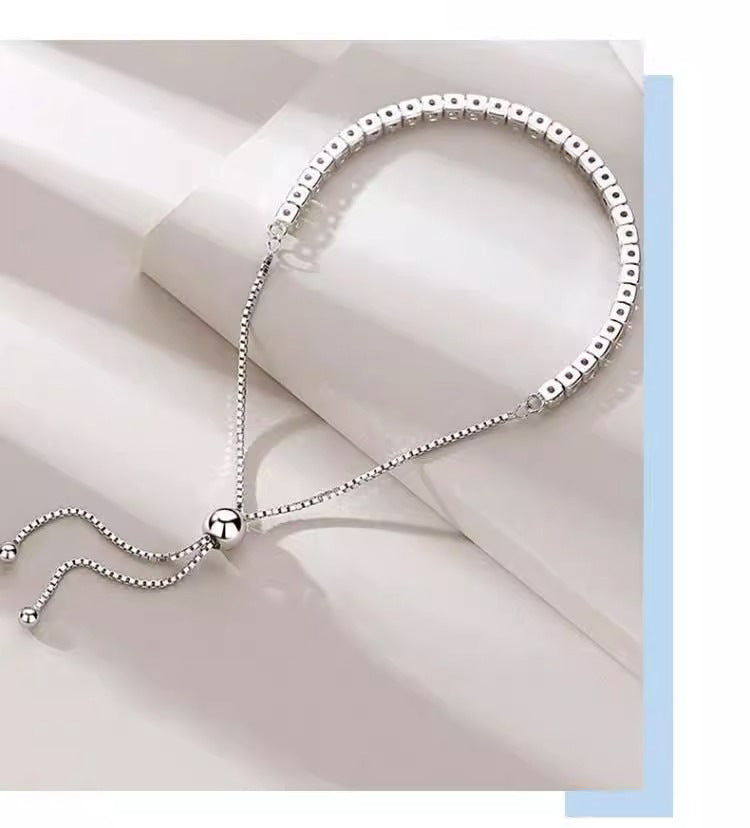 Full Diamond Cubic Zirconia Bracelet for Women