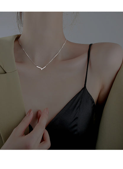 Geometric Irregular V Necklace for Women Summer