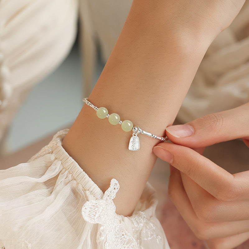 Hetian Jade Bamboo Knot Bracelet for Women Jewelry Wholesale