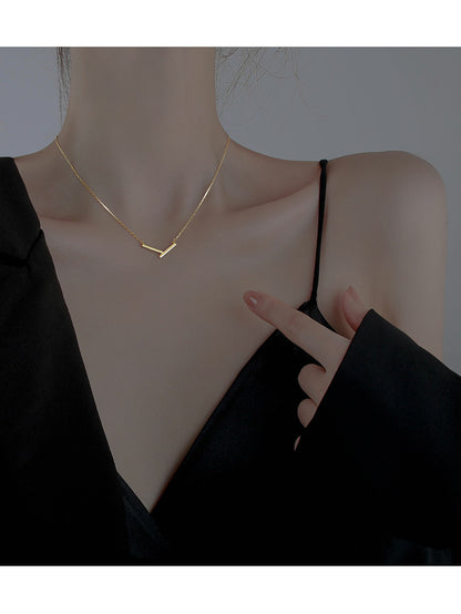 Geometric Irregular V Necklace for Women Summer