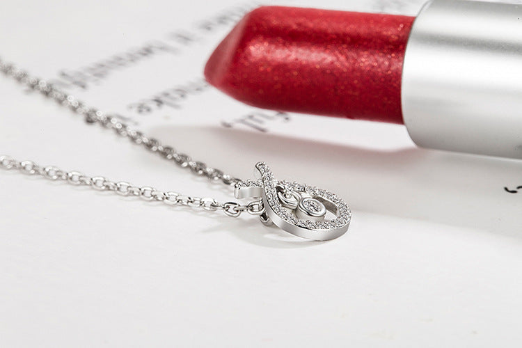 Full Diamond Water Drop Necklace for Women