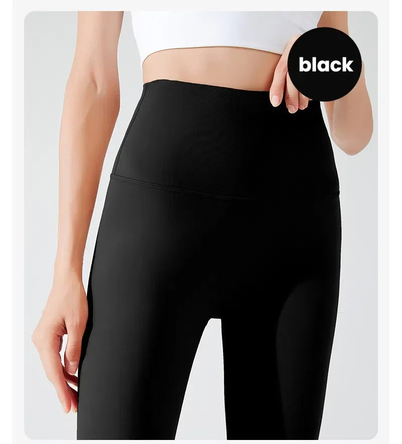 Women's Fleece Lined Shark Yoga Pants Tummy Control Thermal Leggings Winter Warm Sport Tights