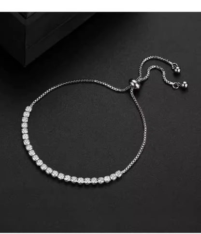 Full Diamond Cubic Zirconia Bracelet for Women