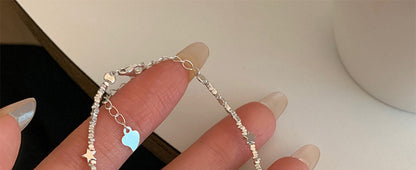 Broken Silver Five-Pointed Star Bracelet for Women Fashionable
