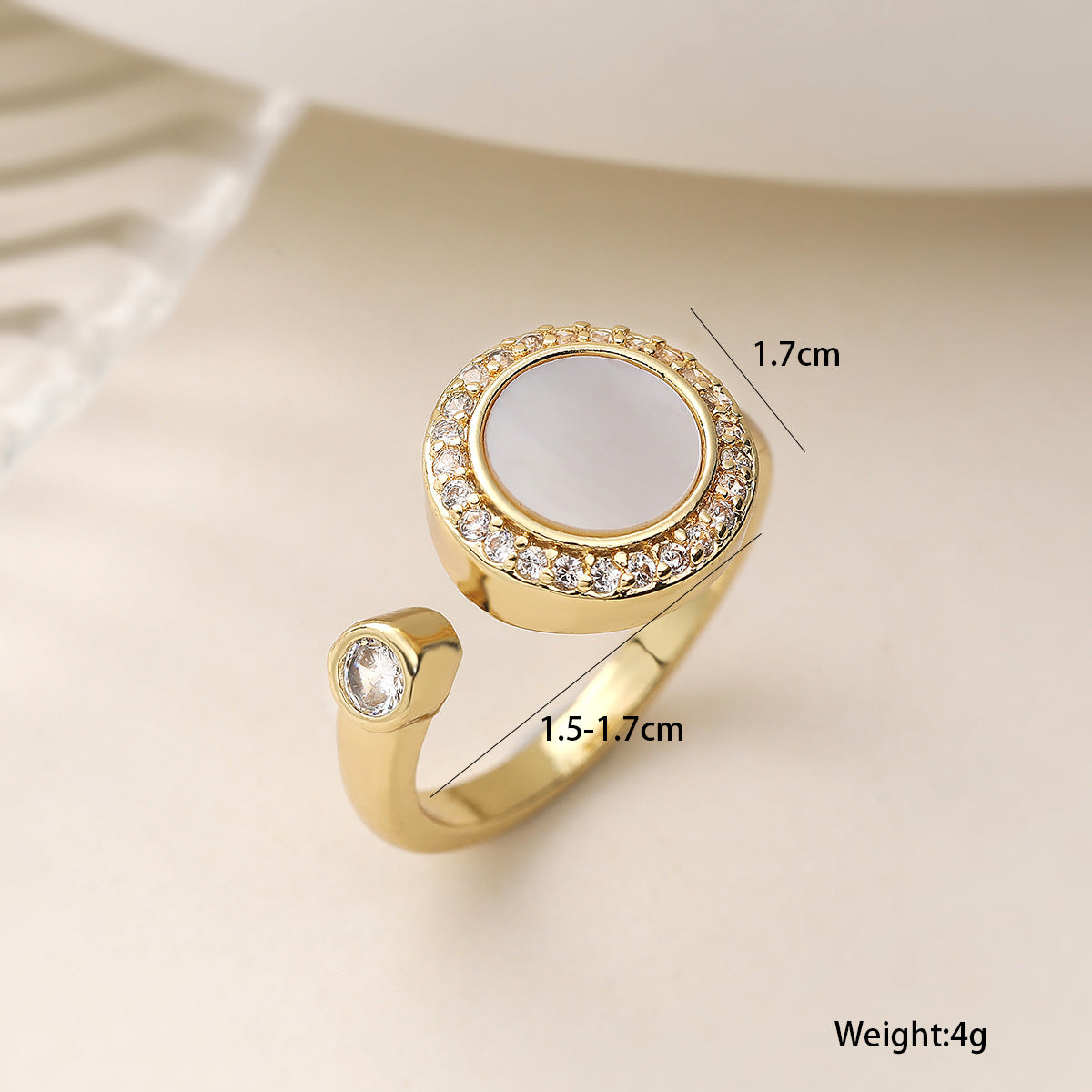 Vintage Heart Geometric Open Ring INS Internet Celebrity Versatile Personality Ring