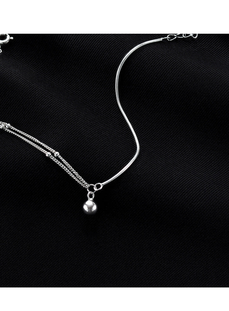 Round Ball Splicing Double Layer Bracelet for Women Fashionable