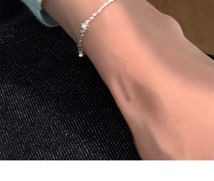 Broken Silver Five-Pointed Star Bracelet for Women Fashionable