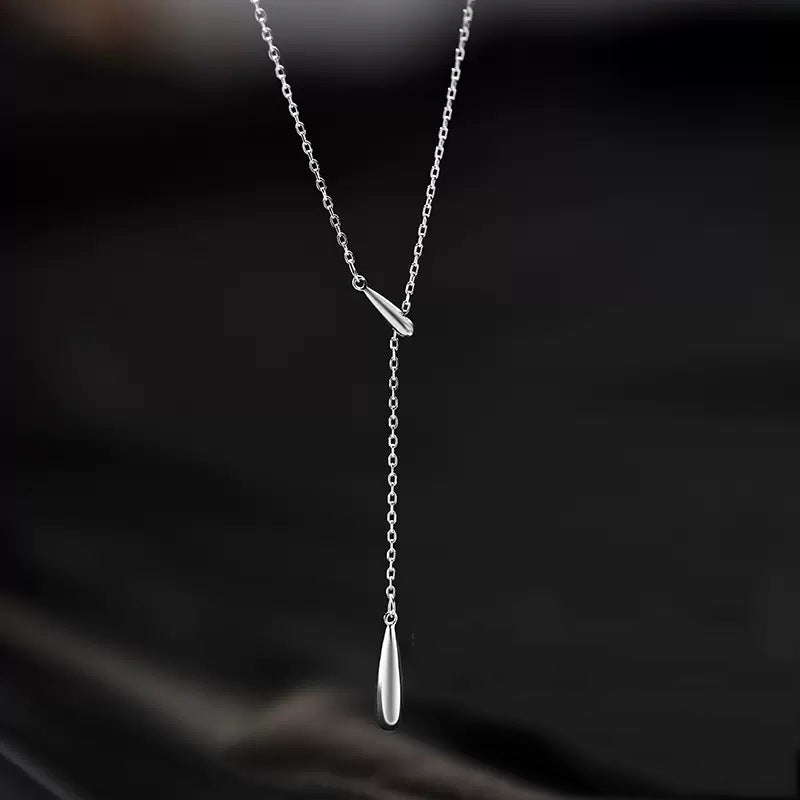Tassel Water Drop Necklace for Women, High-End Design