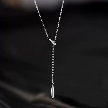 Tassel Water Drop Necklace for Women, High-End Design
