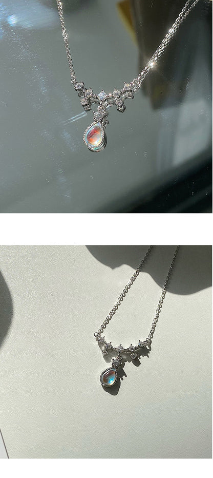 Beauty Tears Moonstone Tear Necklace for Women