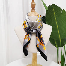 Load image into Gallery viewer, Square scarf 14mm 90cm mulberry silk texture satin silk scarf  HZD900002
