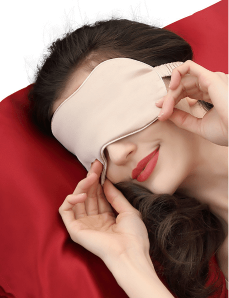 Silk Blindfold 19mm 100% mulberry silk hyaluronic acid Silk blindfold sleep eye  thickening JXYZ5268