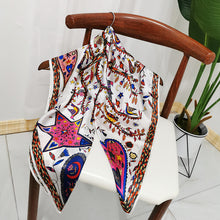 Load image into Gallery viewer, Square 16MM 90cm twill silk hand Rolled Edges Scarf  SZD900003B
