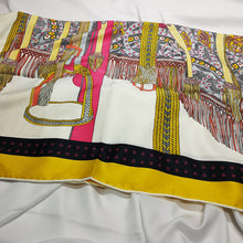 Load image into Gallery viewer, Square 14MM 90cm twill silk hand Rolled Edges Scarf JXSZ90DXG41B
